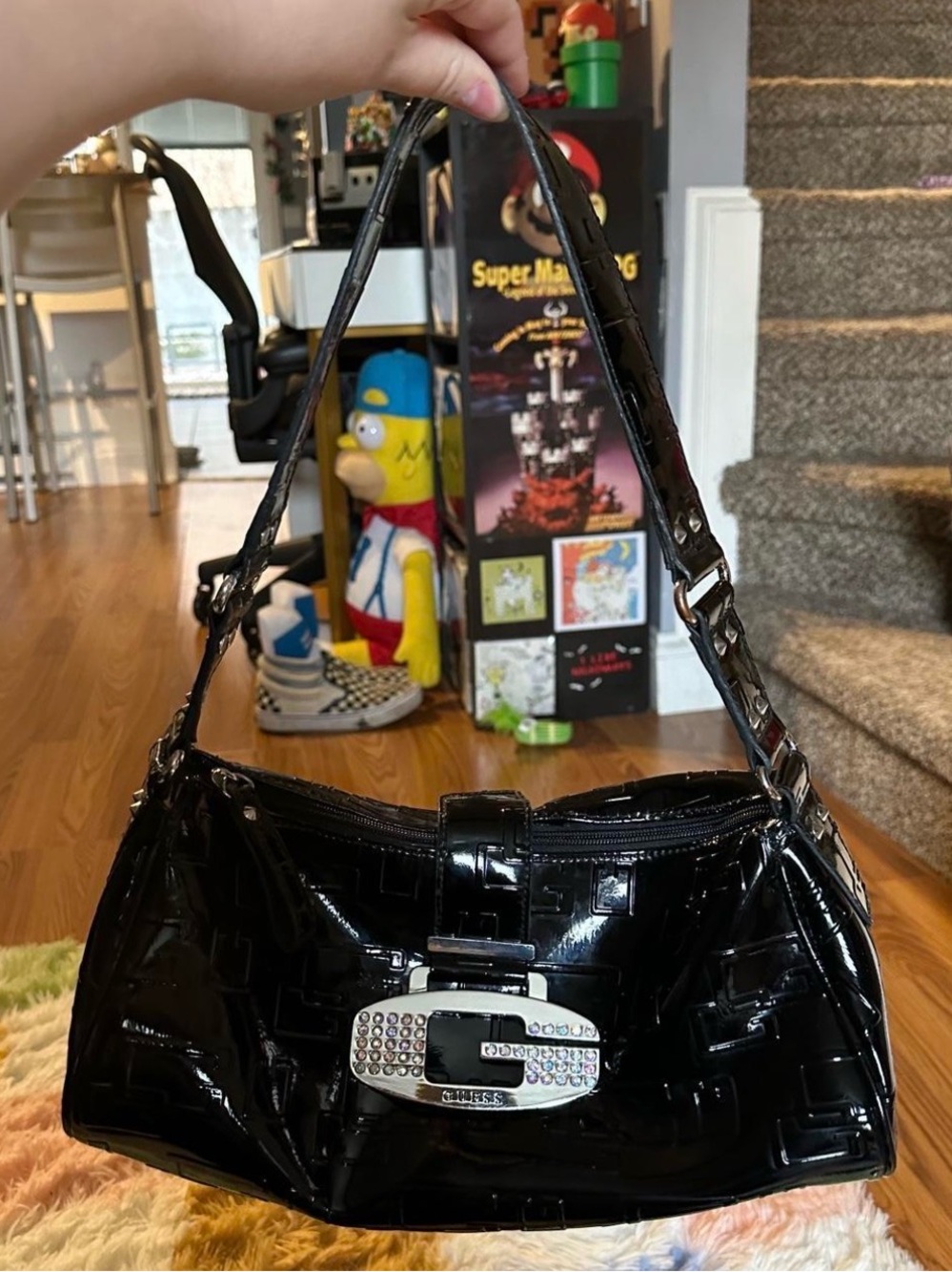 Vintage guess bag rhinestone y2k